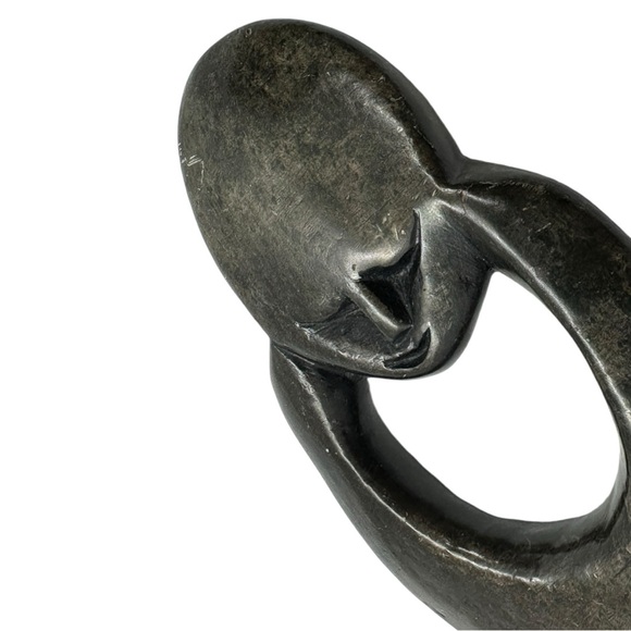 Vintage Shona Zimbabwe Hand Carved Stone Figural Man Abstract - Picture 6 of 10